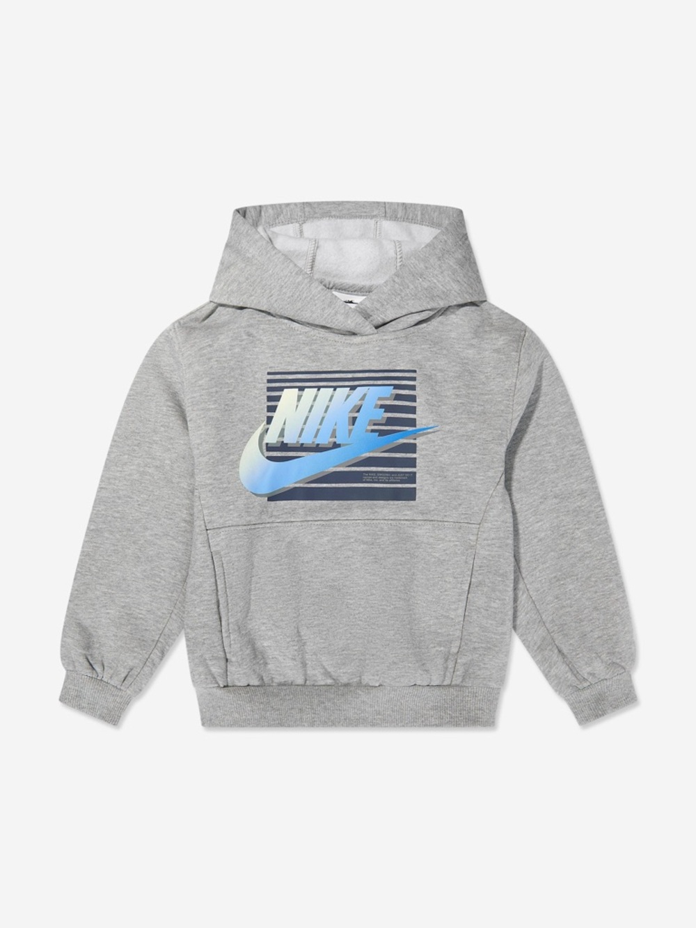 Nike Boys NSW Gradient Futura Hoodie in Grey Size 5-6 Years